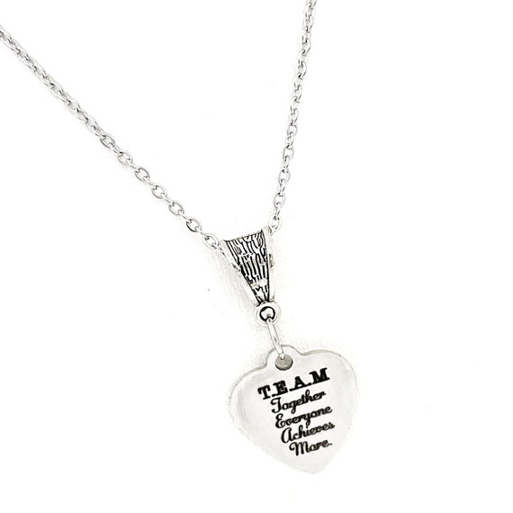Team Gifts, Together Everyone Achieves More Necklace, Teammate Gifts, Gift For Her, Work Teams, Work Group Gifts, Team Mom Gifts, Wife Gift