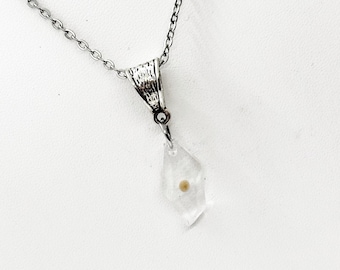Mustard Seed Pendant Necklace, Mustard Seed Charm Necklace, Mustard Seed Faith, Mustard Seed Necklace Gift For Her, Matthew 17 20, Faith