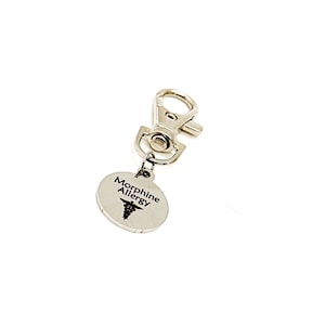 Customized Medical Condition Zipper Pull, Custom Medical ID Tag, Medical Awareness Tag, Medical Condition Awareness
