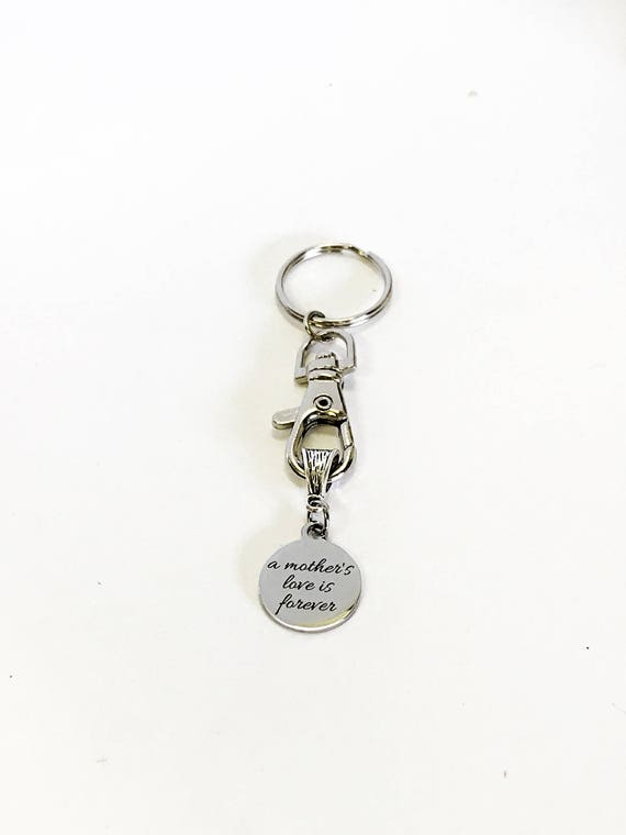 A Mother's Love Is Forever Keychain, Gift For Daughter, New Mother Gift, Gift From Mom, Gift For Son, New Car Gift, New Mom Gift For Her
