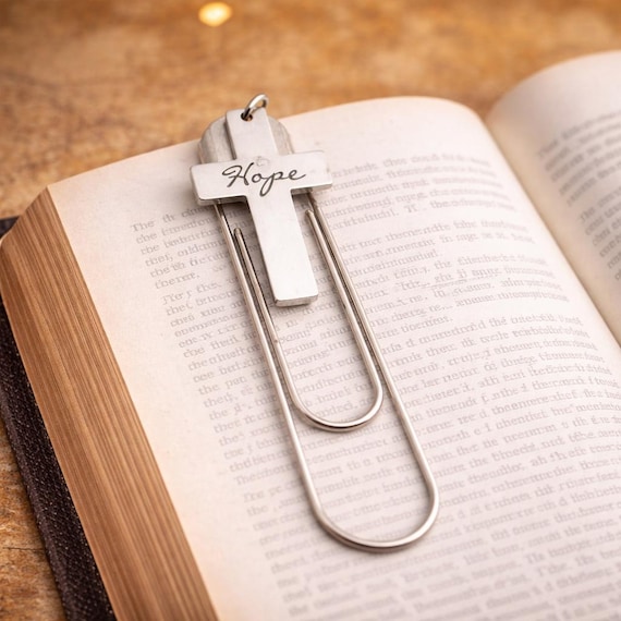 Hope Cross Paperclip Bookmark