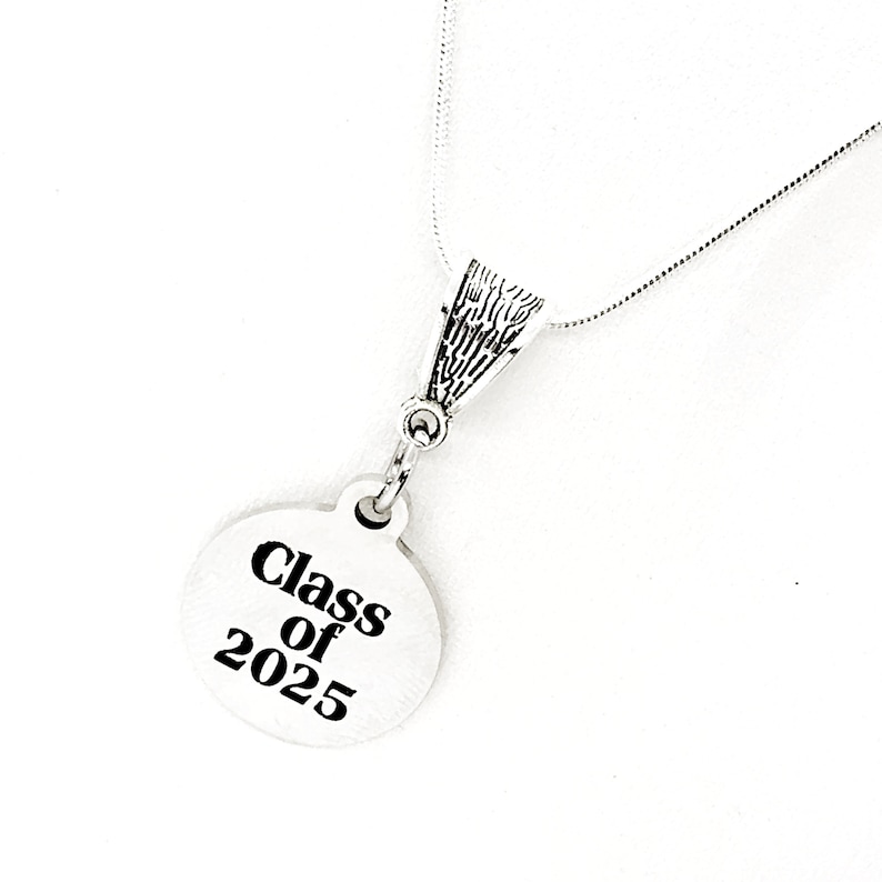 Graduation Year Gift Class Of 2025 Necklace Daughter Gift Etsy