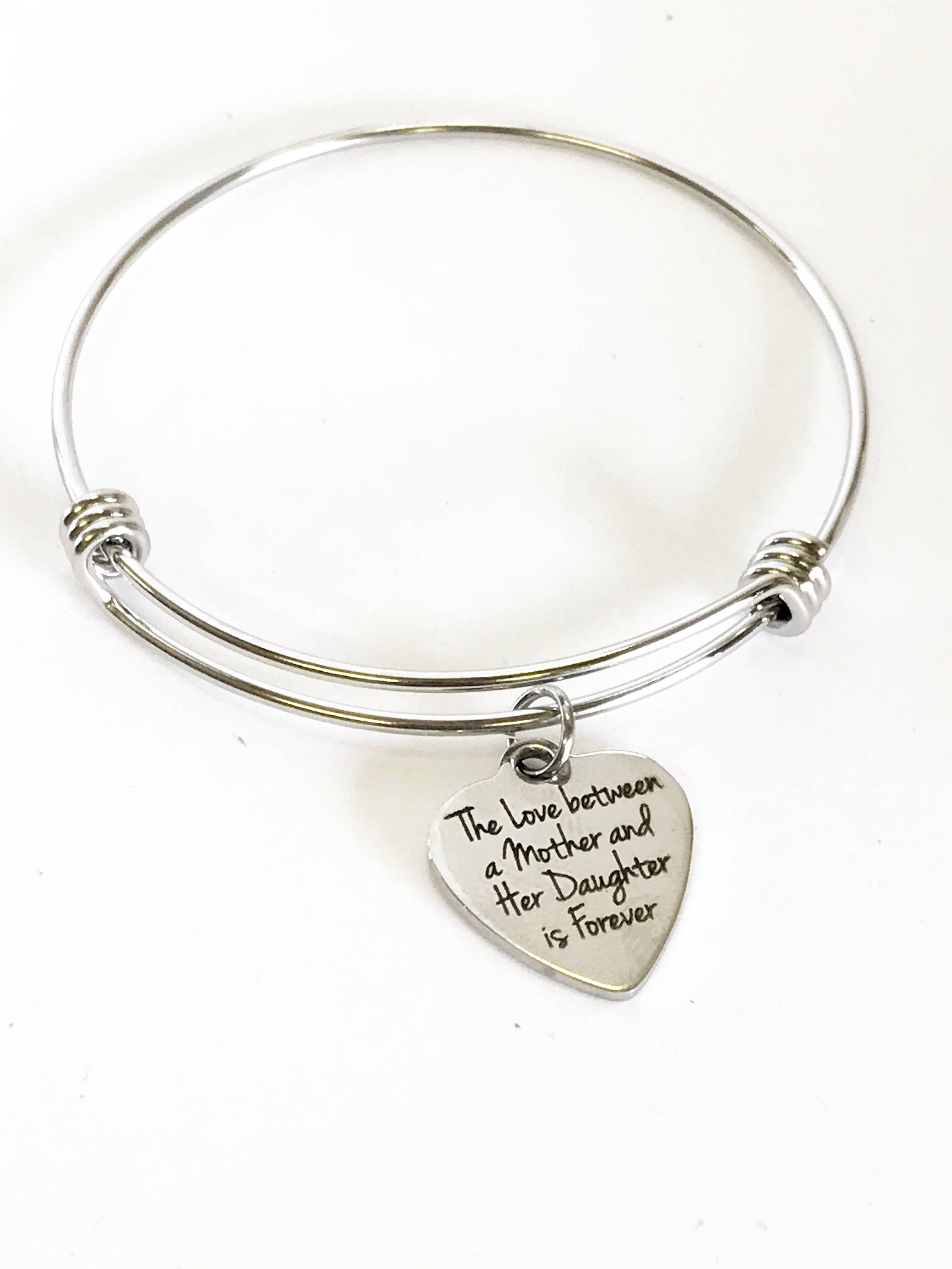 The love between a mother and daughter is forever bracelet deals