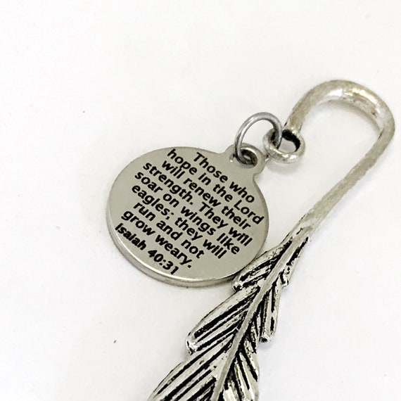 Bookmark Gift, Hope In The Lord Pagemarker, Bible Bookmark, Planner Bookmark, Planner Gift, Planner Accessories, Bible Verse Quote Gift