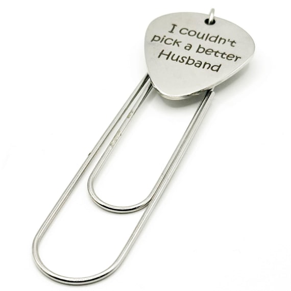 I Couldn't Pick A Better Husband Paperclip Bookmark Stainless Steel Engraved Charm Gift For Husband