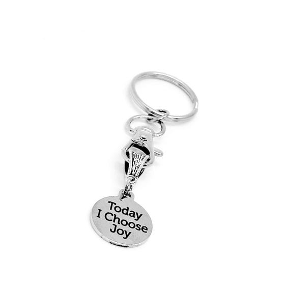 Today I Choose Joy Keychain, Affirmation Gifts, Joyfulness, Choose To Be Joyful, Daughter Gift, Son Gift, Recovery Gift, Gift For Her