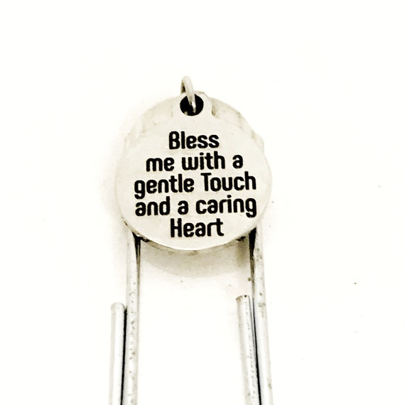 Nurse Bookmark, Bless Me With A Gentle Touch And A Caring Heart Bookmark, Nurse Gift, Nursing Student Bookmark Gift, Nurses Prayer