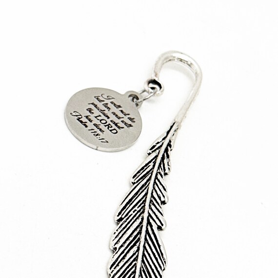 I Will Proclaim What The Lord Has Done Charm Bookmark, Psalm 118 17, I Will Not Die But Live, Faith Gift, Overcoming Sickness