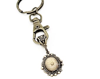 Antique Bronze Oval Mustard Seed Keychain, Mustard Seed Gift, Mustard Seed Charm, Mustard Seed Faith Gifts, Scripture Gifts, Christian Gifts