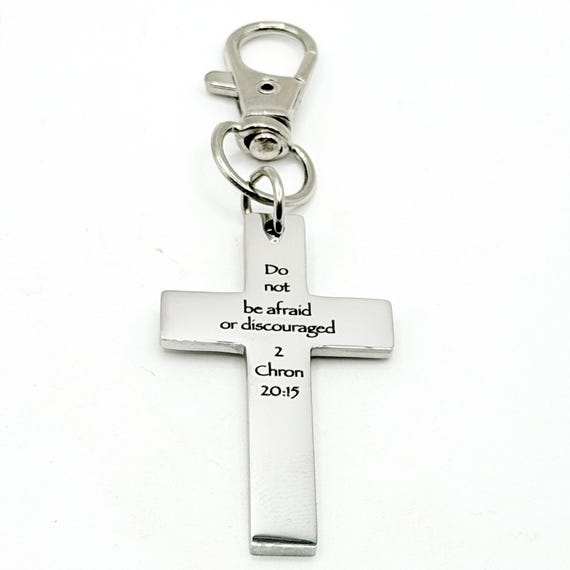Do Not Be Afraid Cross Clip Charm
