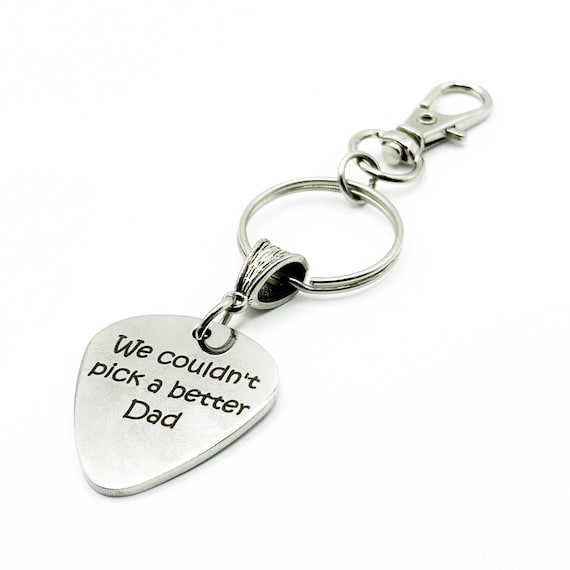 We Couldn't Pick A Better Dad Stainless Steel Engraved Keychain Gift For Dad Fathers Day Gift