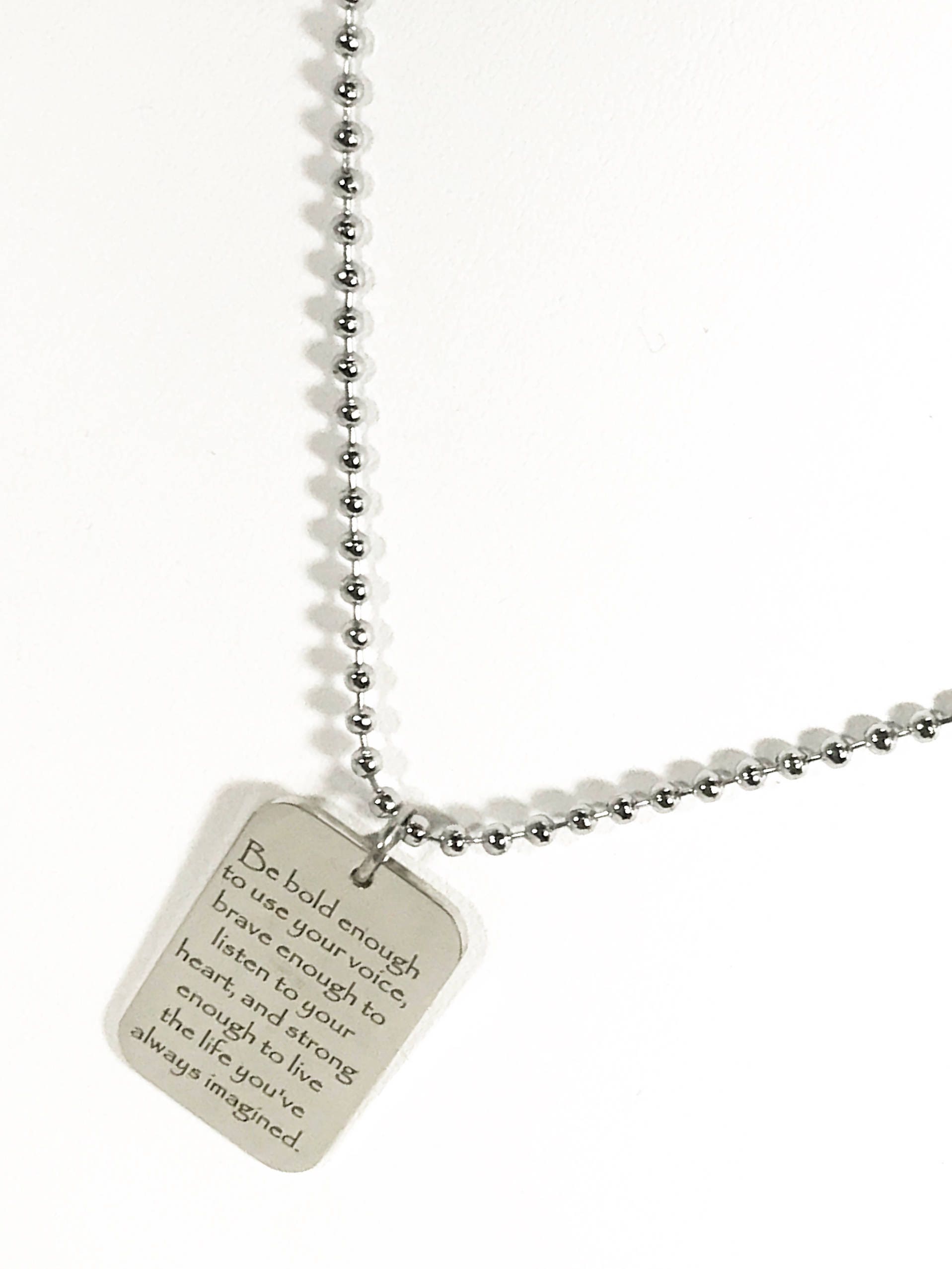 Necklace Gift For Girlfriend Gift For Wife Perfect Gift Necklace You Are Strong Brave Necklace