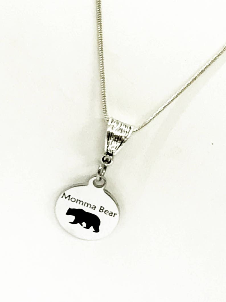 mama bear pendant necklace