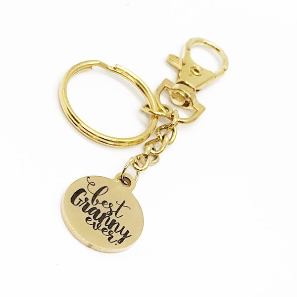 Best Granny Ever Keychain, Granny Gift, Pregnancy Announce, Grandmother Gift, New Grandmother, Grandmother Names, Grandparents Day Gift