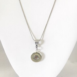 Shotgun Shell Necklace, 20 Gauge Shotgun Shell Pendant Necklace, Shotgun Shell Jewelry, 20g Shotgun Shell Jewelry, Shooting Sports Necklace image 3