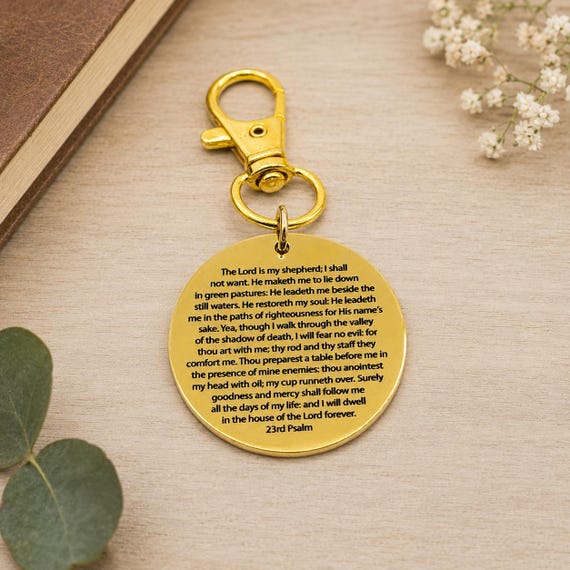 23rd Psalm Goldtone Clip On Charm