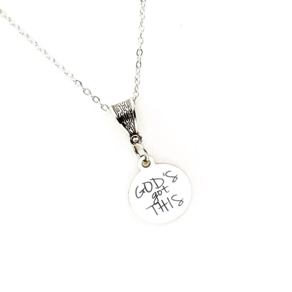 God’s Got This Necklace, Faith Gifts, Gift For Her, Wife Gift, Daughter Gift, Tough Times Gift, Sickness Gift, Encouraging Her, Faith Quote