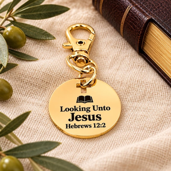Looking Unto Jesus Goldtone Clip On Charm