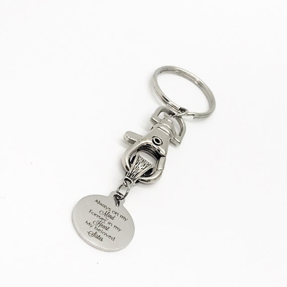 Sister Keychain, Always On My Mind, Forever In My Heart, My Beloved Sister, Sister Memorial, Remembering My Sister, Loss Of Sister Gift