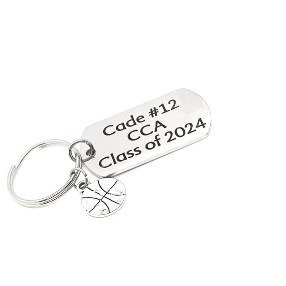 Personalized Basketball Gift, Basketball Keychain, Senior Gift, Sports Senior, Basketball Team Keychain Gifts