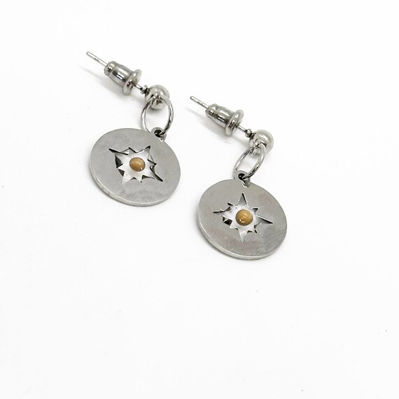 Mustard Seed Compass Drop Earrings,  Mustard Seed Jewelry, Matthew 17 20, Mustard Seed Faith Jewelry, Bible Verse Gift, Scripture Gifts