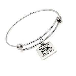 Hot Chocolate Lover Gift, My Bells Don’t Jingle Without Hot Chocolate Charm Bracelet, Gift For Her, Hot Chocolate Gift Basket, Winter Gift