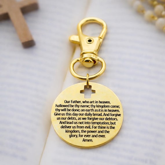 The Lords Prayer Gold-Plated Clip Charm