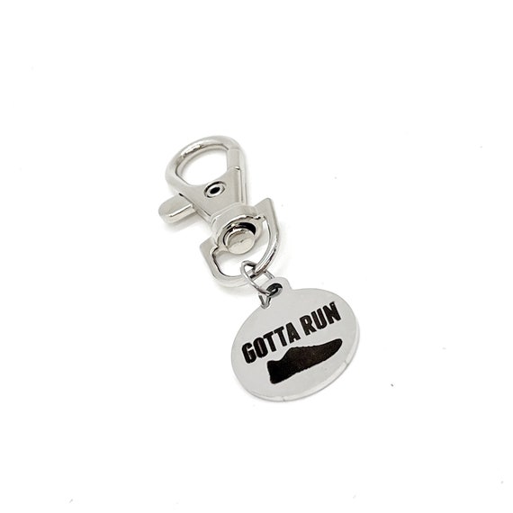 Runner Gifts, Gotta Run Clip On Charm, Running Bag Charm, Purse Charm, Backpack Charm, Running Partner, Marathon Gifts, Marathon Training