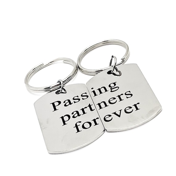 Passing Partners Forever Keychain Set, Soccer Player Gift, Father Son Gift, Soccer Keychains, Soccer Players Keychains, Graduation