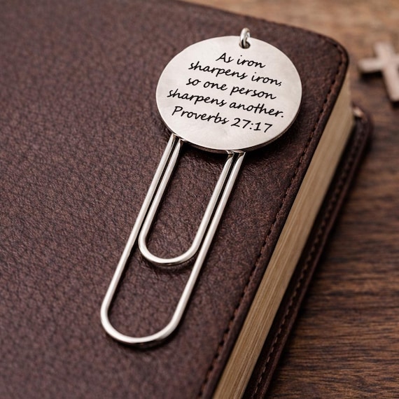 As Iron Sharpens Iron 30mm Charm Bookmark