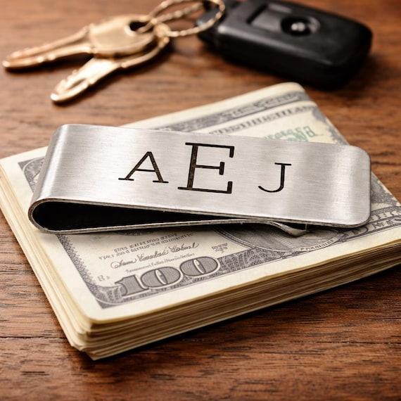 Personalized Monogram Money Clip