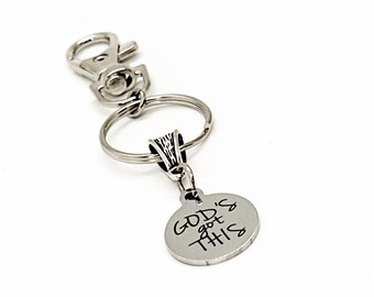 God’s Got This Charm Keychain, Faith Gift, Give it To God, Christian Gift, Sympathy Gift, God Is In Control, God’s Plan, Faith Quote
