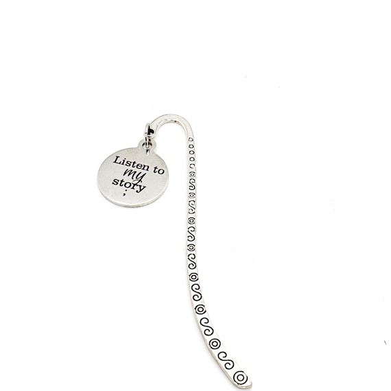 Listen To My Story Charm Bookmark, Telling My Story, Encouragement Gift, Story Of My Life, Reader Gift, New Beginnings, Starting Over