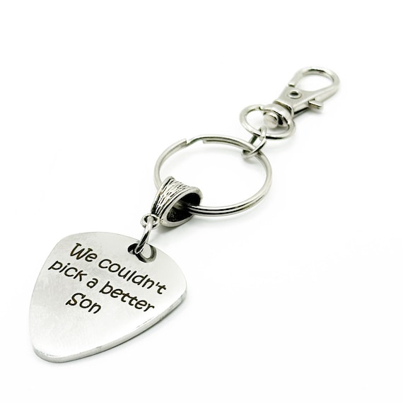 We Couldn't Pick A Better Son Stainless Steel Engraved Keychain Gift From Parents Son Gift Keepsake From Mom And Dad