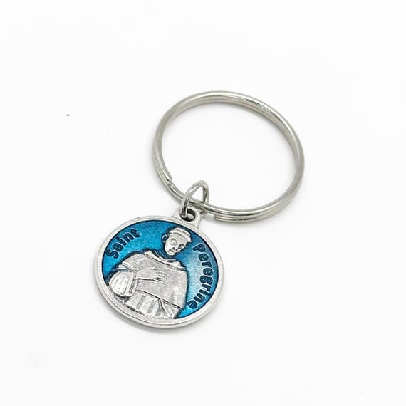 Saint Peregrine Keychain, Patron Saint Of Cancer, Catholic Saints, Faith Gifts, Cancer Prayer, No More Cancer, Cancer Survivor