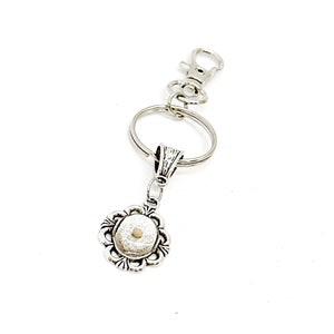 Oval Mustard Seed Clip On Keychain, Mustard Seed Faith Gift, Mustard Seed Charm, Keychain Gift, Faith Keychain, Matthew 17 20 Keychain