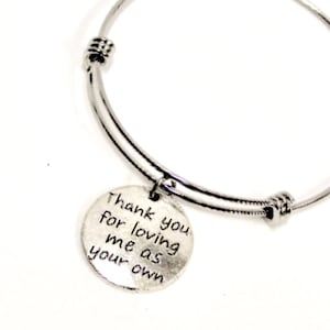Stiefmoeder cadeau, bedankt dat je van me houdt als je eigen armband, stiefmoeder sieraden, cadeau voor stiefmoeder, schoonmoeder cadeau, stiefmoeder cadeau