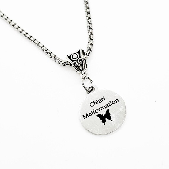 Chiari Malformation Necklace, Butterfly Image, Daughter Gift, Medical Condition, Diagnosis Gift, Medical Condition Jewelry, Gift For Her
