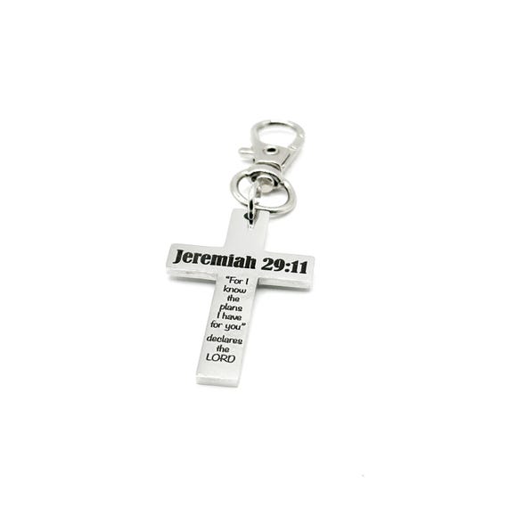 Jeremiah 29 11 Cross Clip On Charm