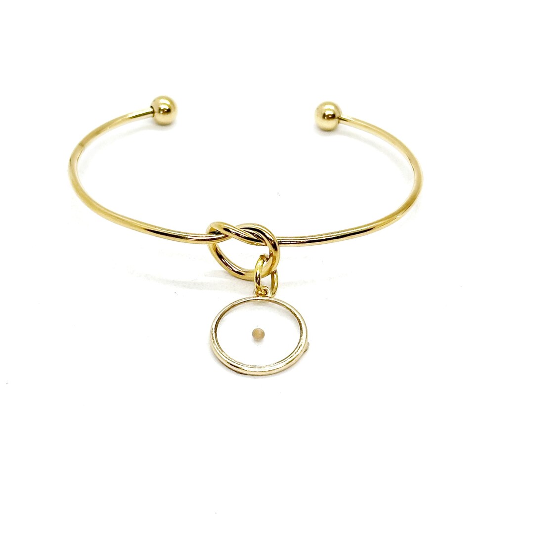 Goldtone Mustard Seed Knot Bracelet, Believer Gift, Mustard Seed ...