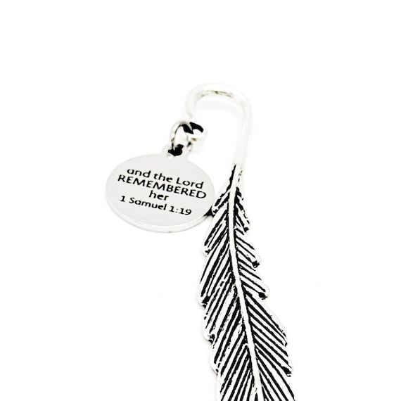 And The Lord Remembered Her Charm Bookmark, Trying To Conceive, Infertility Prayers, 1 Samuel 1 19, Praying For A Baby Scripture Gift