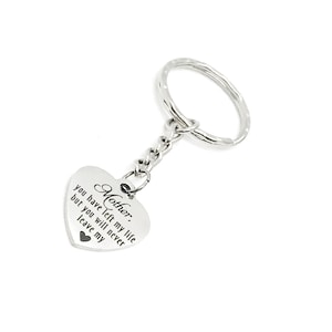Mom Memorial, Mother You Have Left My Life But You Will Never Leave My Heart Keychain, Memorial Keychain, Remembering Mother, Mother Loss