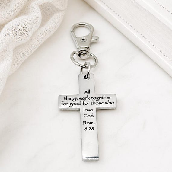 All Things Work Together Cross Charm