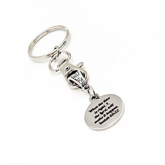 When The Time Is Right The Lord Will Make It Happen, Isaiah 60 22, Scripture Gift, Gods Timing, God Will Make It Happen, Faith Gift