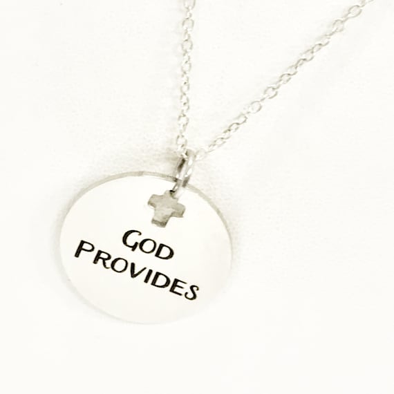 Christian Jewelry, God Provides Necklace, Christian Woman, Christian Daughter Jewelry, Religious Jewelry, Religious Gift For Her