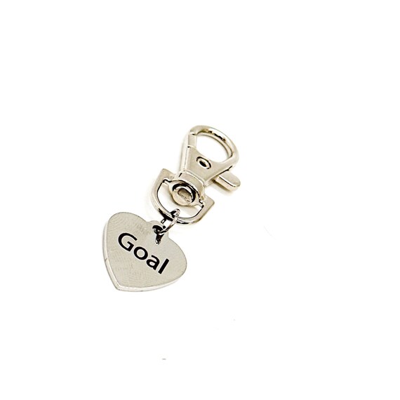 Goal Setting Gift, Goal Clip On Charm, Weight Loss Goals, Entrepreneur Gift, Sales Goals Gift, Bag Charm, Purse Charm, Keychain Charm