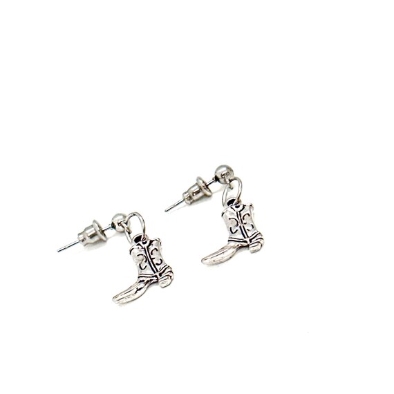 Cowgirl Boots Earrings, Cowboy Boots, Small Dangle Earrings, Petite Earrings, Gift For Her, Wife Gift, Daughter Gift, Rodeo Queen Princess