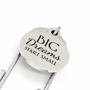 Bokmärkespresent, Stor drömstart Litet bokmärke, Plannerbokmärke, Entreprenörspresent, Gem Marker, Charm-bokmärke, Plannerpresent