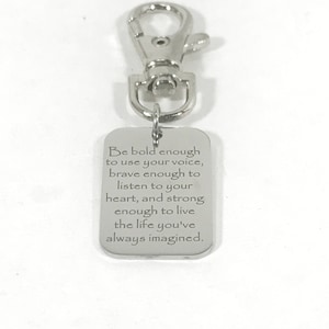 Encouragement Gift, Luggage Bag Zipper Pull, Son Gift, Backpack Zipper Pull, Motivating Daughter Gift, Graduation Gift, Encouraging Gift