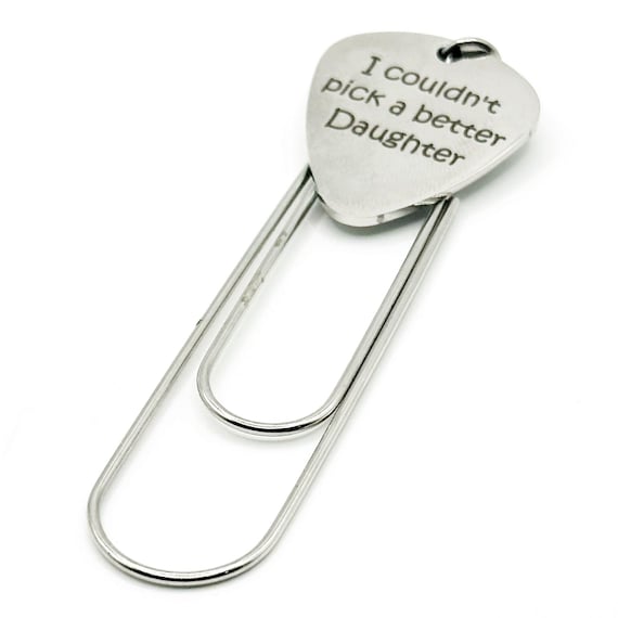 I Couldn't Pick A Better Daughter Paperclip Bookmark Stainless Steel Engraved Charm Gift For Daughter